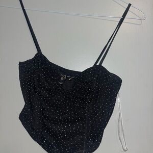 Windsor Black and White Polka Dot Camisole